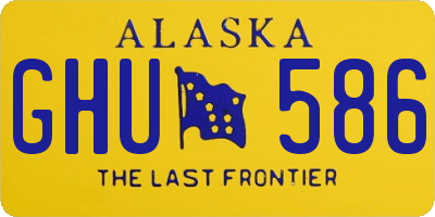 AK license plate GHU586
