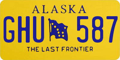 AK license plate GHU587