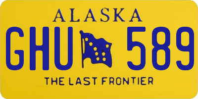AK license plate GHU589