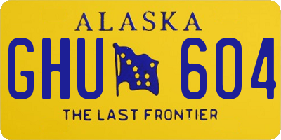 AK license plate GHU604