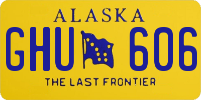 AK license plate GHU606