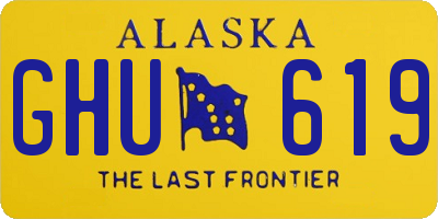 AK license plate GHU619