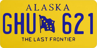 AK license plate GHU621