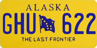 AK license plate GHU622