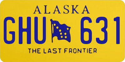 AK license plate GHU631