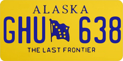 AK license plate GHU638