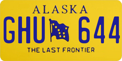 AK license plate GHU644