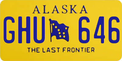 AK license plate GHU646