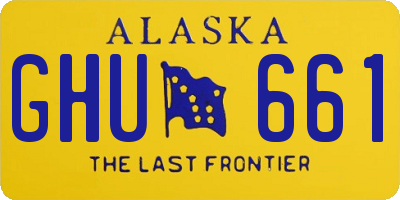 AK license plate GHU661