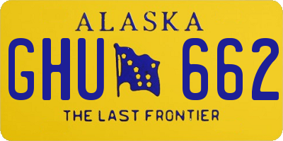 AK license plate GHU662