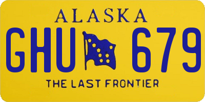 AK license plate GHU679