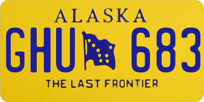 AK license plate GHU683
