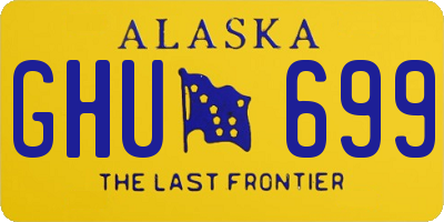 AK license plate GHU699