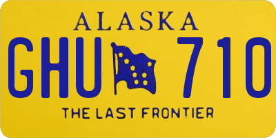 AK license plate GHU710