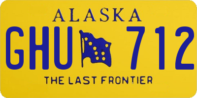 AK license plate GHU712