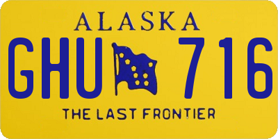 AK license plate GHU716