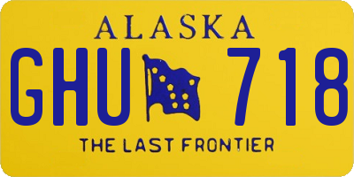 AK license plate GHU718