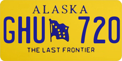 AK license plate GHU720