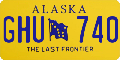 AK license plate GHU740