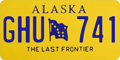 AK license plate GHU741