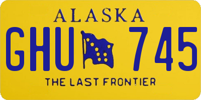 AK license plate GHU745