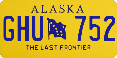 AK license plate GHU752