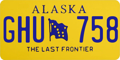 AK license plate GHU758