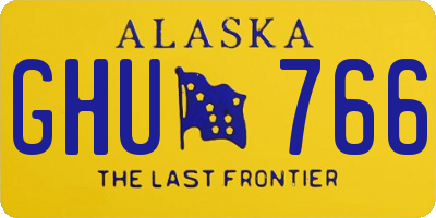 AK license plate GHU766