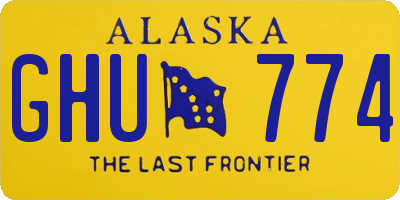 AK license plate GHU774