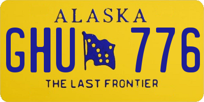 AK license plate GHU776