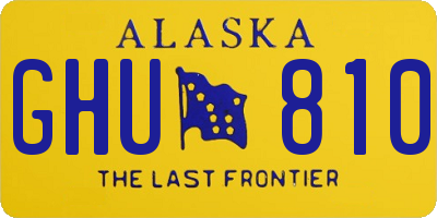 AK license plate GHU810