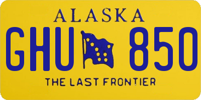 AK license plate GHU850