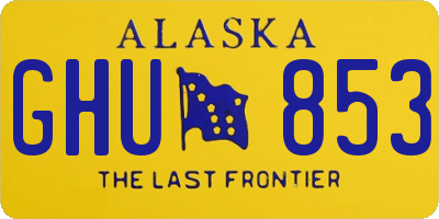 AK license plate GHU853