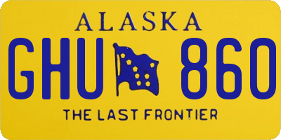 AK license plate GHU860
