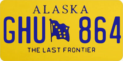 AK license plate GHU864