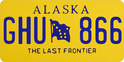AK license plate GHU866