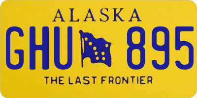 AK license plate GHU895