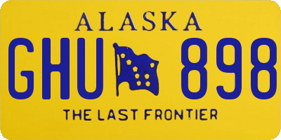 AK license plate GHU898