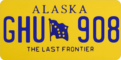 AK license plate GHU908