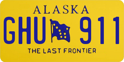 AK license plate GHU911