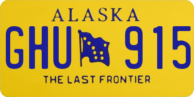 AK license plate GHU915