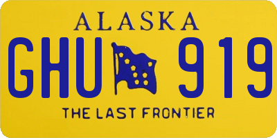 AK license plate GHU919