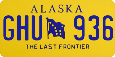 AK license plate GHU936
