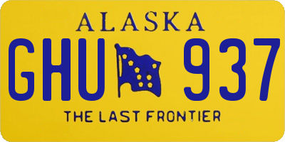AK license plate GHU937