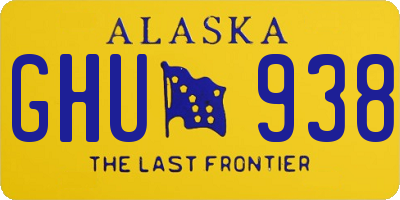 AK license plate GHU938