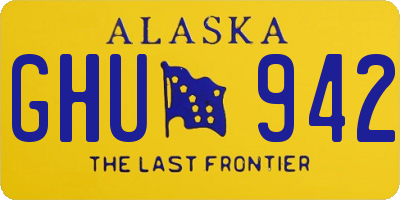 AK license plate GHU942
