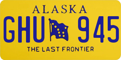 AK license plate GHU945
