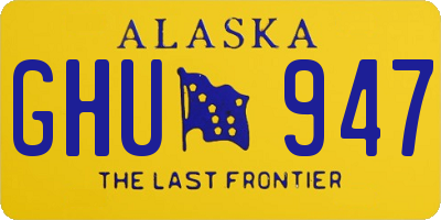 AK license plate GHU947