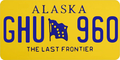 AK license plate GHU960
