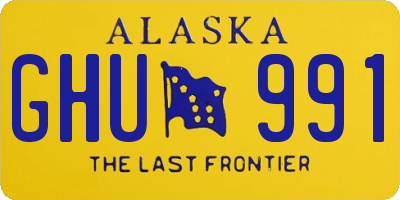 AK license plate GHU991